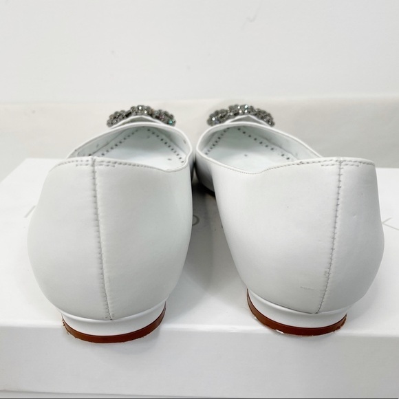 Manolo Blahnik Leather Hangisi Flats - Picture 3 of 7